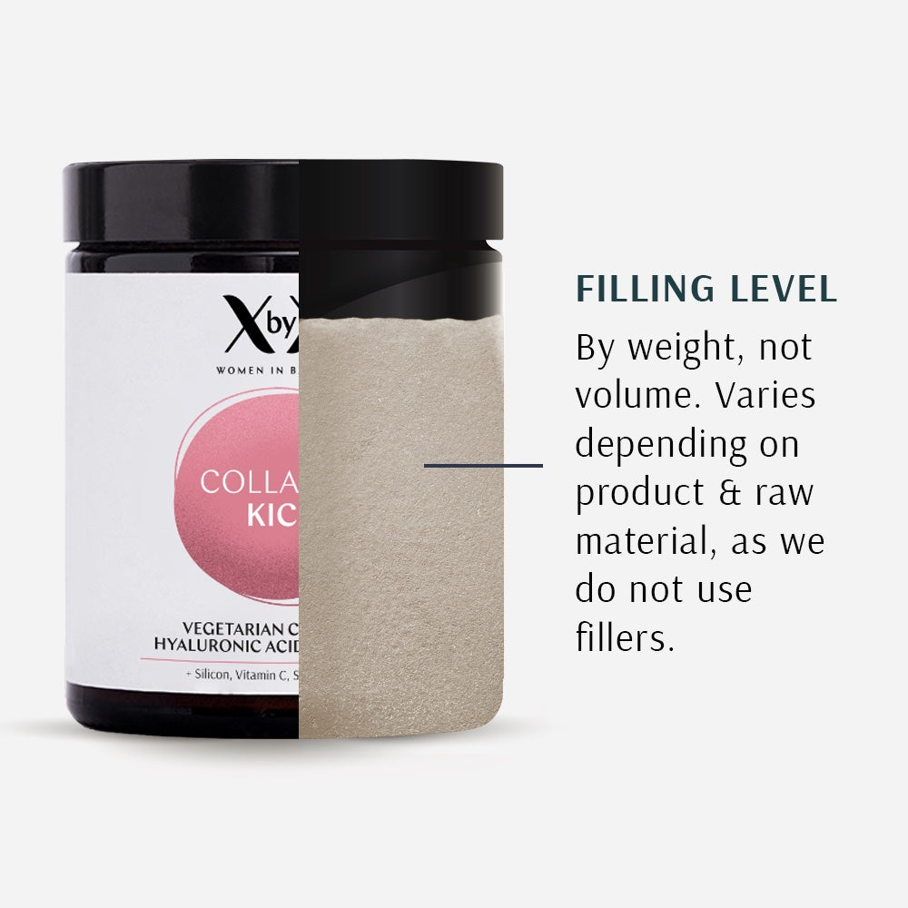 XbyX Collagen Kick vegetarian collagen for menopause collagen from eggshell ovomet filling level