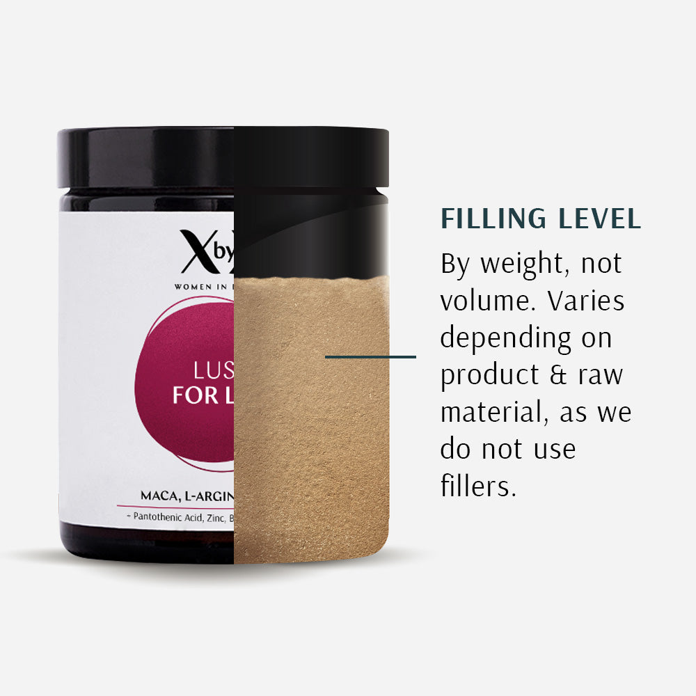 xbyx lust for life menopause maca balance filling level